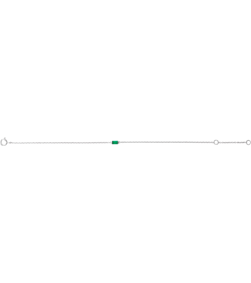 688877 Bracelet Set 14K White Straight Baguette Natural Emerald 4 X 2 Mm 6 12-7 12 In Polished Natural Emerald Baguette Bracelet