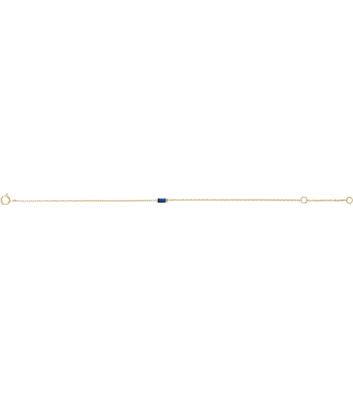 688877 Bracelet Set 14K Yellow Straight Baguette Natural Blue Sapphire 4 X 2 Mm 6 12-7 12 In Polished Natural Blue Sapphire Baguette Bracelet