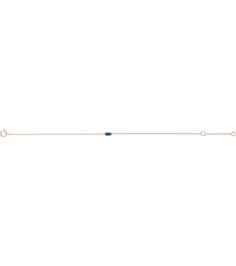 688877 Bracelet Set 14K Rose Straight Baguette Natural Blue Sapphire 4 X 2 Mm 6 12-7 12 In Polished Natural Blue Sapphire Baguette Bracelet