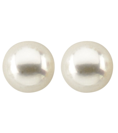 61103 Earring Set Cultured White Akoya Pearl Pearl 7 Mm 14K Yellow Pair Friction Backs Included Polished Cultured Akoya Pearl Earrings