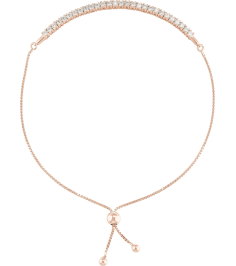 Brc894 Bracelet 14K Rose Set Lab-Grown Diamond Round 2 Mm 9 12 In Si1-Si2, G-H Polished 1 Ctw Lab-Grown Diamond Bolo Bracelet