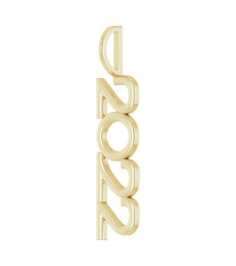87773 Pendant 14K Yellow 2022 31.42 X 4.28 Mm Polished 