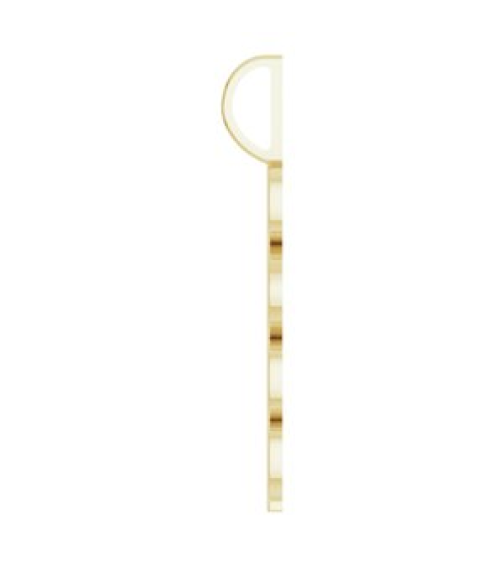 87773 Pendant 14K Yellow 2022 31.42 X 4.28 Mm Polished 