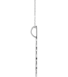 87773 Necklace Platinum 2022 27.57 X 7.97 Mm 16-18 In Polished 