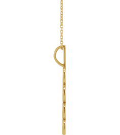 87773 Necklace 14K Yellow 2022 27.57 X 7.97 Mm 16-18 In Polished 
