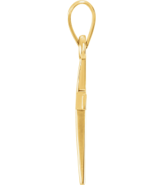 R41279 Pendant 14K Yellow 15.23 X 7.38 Mm Polished Cross Pendant