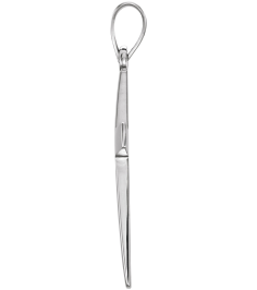 R41279 Pendant 14K White 15.23 X 7.38 Mm Polished Cross Pendant