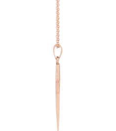 R41279 Necklace 14K Rose 15.23 X 7.38 Mm 18 In Polished Cross Necklace