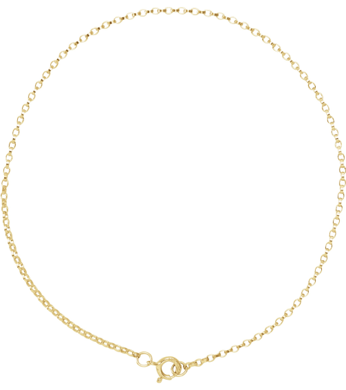 Ch1213 14K Yellow Rolo 1.1 Mm 7 In Spring Ring Polished Rolo Chain