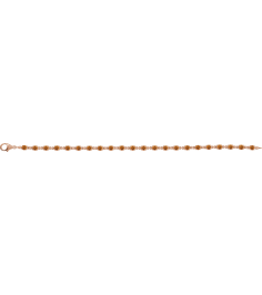 Brc901 Bracelet Set 14K Rose Round Natural Citrine 3.5 Mm 7 14 In Polished Natural Citrine Line Bracelet
