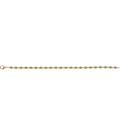 Brc901 Bracelet Set 14K Rose Round Natural Peridot 3.5 Mm 7 14 In Polished Natural Peridot Line Bracelet