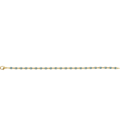 Brc901 Bracelet Set 14K Yellow Round Natural Sky Blue Topaz 3.5 Mm 7 14 In Polished Natural Sky Blue Topaz Line Bracelet