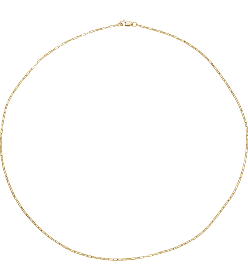 Ch1214 14K Yellow Box 1.2 Mm 20 In Lobster Clasp Polished Elongated Box Chain