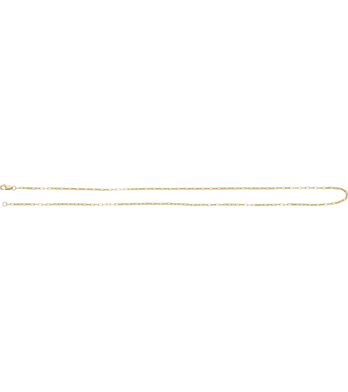 Ch1214 14K Yellow Box 1.2 Mm 24 In Lobster Clasp Polished Elongated Box Chain