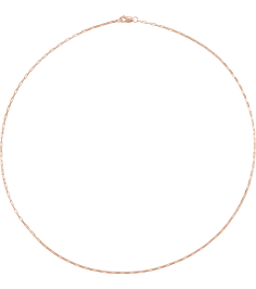Ch1214 14K Rose Box 1.2 Mm 18 In Lobster Clasp Polished Elongated Box Chain