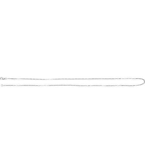 Ch1214 Sterling Silver Box 1.2 Mm 16 In Lobster Clasp Polished Elongated Box Chain
