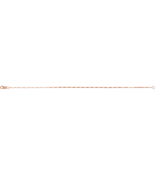 Ch1214 14K Rose Box 1.2 Mm 7 In Lobster Clasp Polished Elongated Box Chain