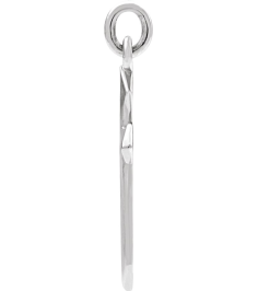 R41293 Pendant 14K White 18 X 10 Mm Polished Cross Pendant