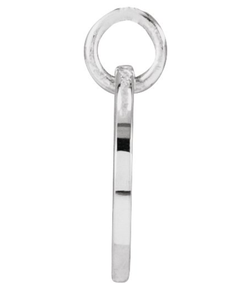 88227 Pendant Sterling Silver Initial F 9.97 X 9.97 Mm Polished Script Initial Pendant