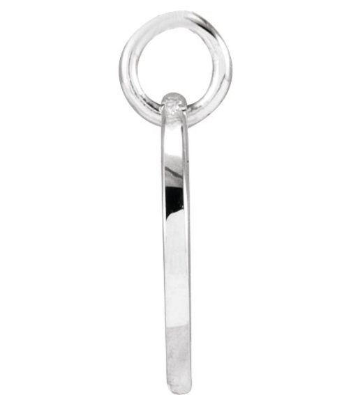 88227 Pendant Platinum Initial N 9.97 X 9.97 Mm Polished Script Initial Pendant