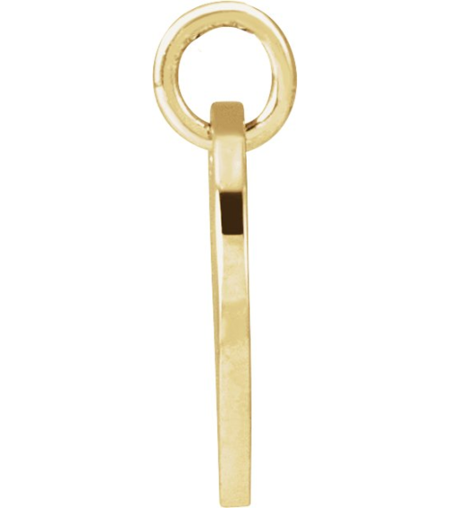 88227 Pendant 14K Yellow Initial K 9.97 X 9.97 Mm Polished Script Initial Pendant