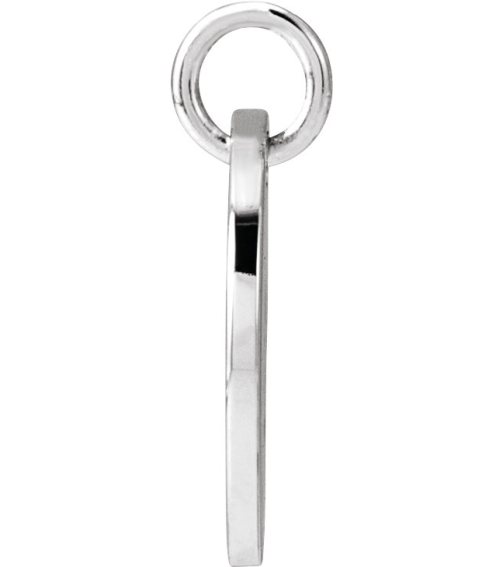 88227 Pendant Sterling Silver Initial O 9.97 X 9.97 Mm Polished Script Initial Pendant