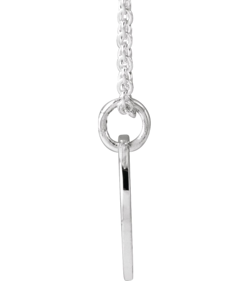 88227 Necklace Platinum Initial S 9.94 X 9.95 Mm 16-18 In Polished Script Initial Necklace
