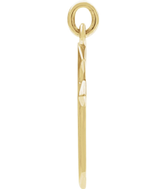 R41293 Pendant 14K Yellow 10 X 6 Mm Polished Cross Pendant