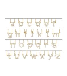 688936 Necklace Set 14K Rose Initial L Natural Diamond Round 1.4 Mm I1, H+ 16 Ctw 16 In Polished 16 Ctw Natural Diamond Lowercase Initial Necklace