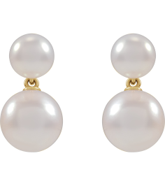 88197 Earring Set Cultured Freshwater Pearl Pearl 6-6.5 Mm 14K Yellow Cultured White Freshwater Pearl Pair Friction Backs Included Polished Pearl Drop Earrings