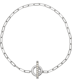Brc895 Bracelet 14K White Set Natural Diamond Round 1.5 Mm 7 In I1, G-H Polished 110 Ctw Diamond Toggle Bracelet