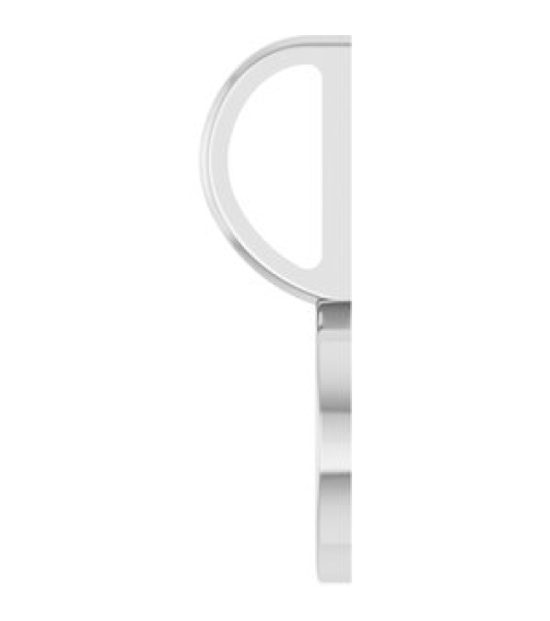 88225 Pendant Platinum 15 X 7.67 Mm Polished Engravable Disc Pendant