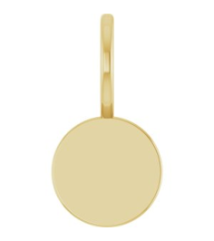 88225 Pendant 14K Yellow 15 X 7.67 Mm Polished Engravable Disc Pendant