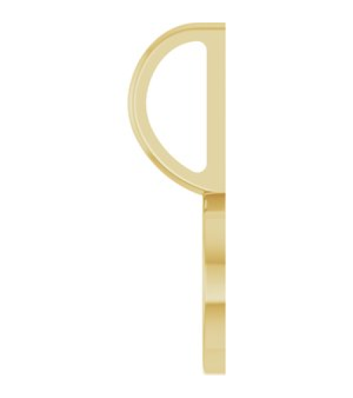 88225 Pendant 14K Yellow 15 X 7.67 Mm Polished Engravable Disc Pendant