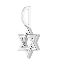 88329 Pendant Sterling Silver 19.6 X 10.4 Mm Polished Star Of David Pendant