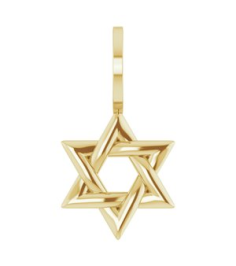 88329 Pendant 14K Yellow 19.6 X 10.4 Mm Polished Star Of David Pendant