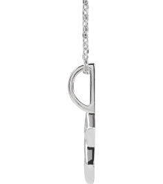 88329 Necklace 14K White 25.6 X 15.7 Mm 16-18 In Polished Star Of David Necklace