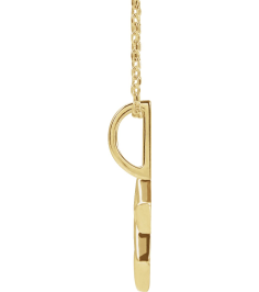 88329 Necklace 14K Yellow 19.6 X 10.4 Mm 16-18 In Polished Star Of David Necklace