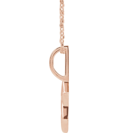 88329 Necklace 14K Rose 25.6 X 15.7 Mm 16-18 In Polished Star Of David Necklace