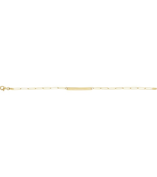 Brc903 Bracelet 14K Yellow 30 X 3.5 Mm 7 In Polished Engravable Skinny Bar Bracelet
