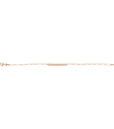 Brc903 Bracelet 14K Rose 30 X 3.5 Mm 7 In Polished Engravable Skinny Bar Bracelet