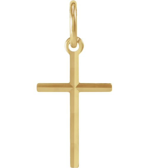 R16031 Pendant 14K Yellow 13 X 8.5 Mm Polished Cross Pendant