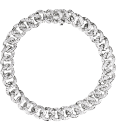 Brc911 Bracelet Set 14K White Round Natural Diamond Natural Diamond 1.1Mm 1 12 Ctw I1, G-H 7 In Polished 1 12 Ctw Natural Diamond Curb Chain Bracelet