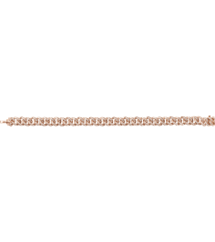 Brc911 Bracelet Set 14K Rose Round Natural Diamond Natural Diamond 1.1Mm 1 12 Ctw I1, G-H 7 In Polished 1 12 Ctw Natural Diamond Curb Chain Bracelet