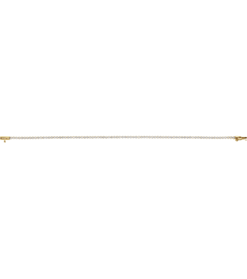 Brc912 Bracelet Set 14K Yellow Round Natural Diamond 1.7Mm 1 58 Ctw I1, G-H 7 In Polished 1 58 Ctw Natural Diamond Lightweight Line Bracelet