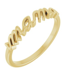 57739 Ring 18K Yellow Polished Mama Ring