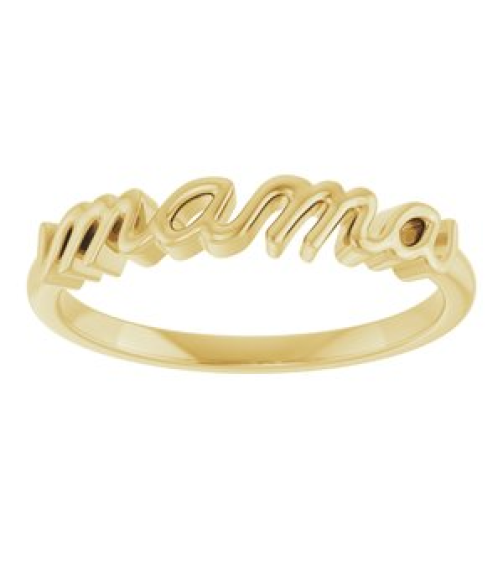 57739 Ring 18K Yellow Polished Mama Ring