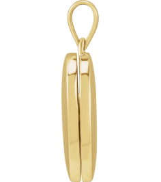57868 Pendant 14K Yellow 24 X 13.75 Mm Polished Oval Locket