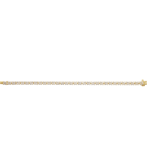 Brc921 Bracelet Set 14K Yellow Round Lab-Grown Diamond Lab-Grown Diamond 2.2Mm 5 13 Ctw Si1-Si2, G-H 7 14 In Polished 5 13 Ctw Lab-Grown Diamond Cluster Line Bracelet