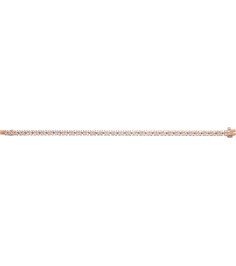 Brc921 Bracelet Set 14K Rose Round Lab-Grown Diamond Lab-Grown Diamond 2.2Mm 5 13 Ctw Si1-Si2, G-H 7 14 In Polished 5 13 Ctw Lab-Grown Diamond Cluster Line Bracelet